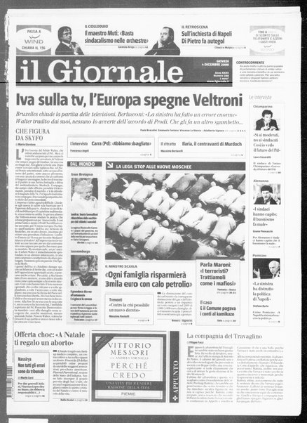 Il giornale : quotidiano del mattino